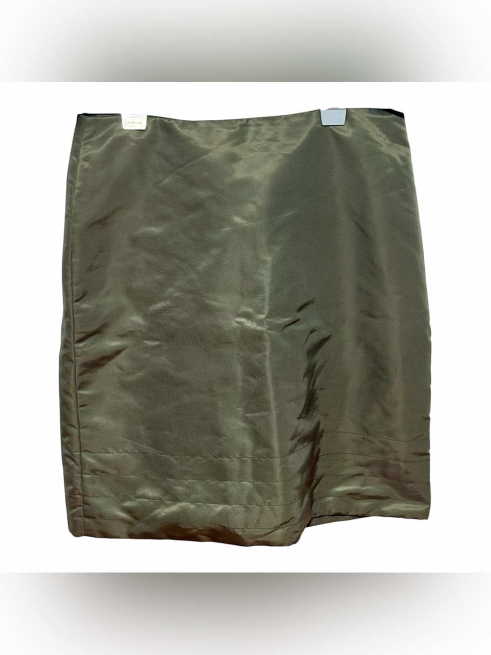 Club Monaco Olive Satin Pencil Skirt Size 10 – Like New